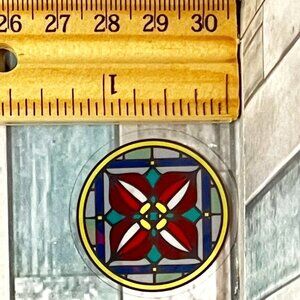 🌀10/$10🌀 Holographic Mosaic Window Reusable Sticker Decal